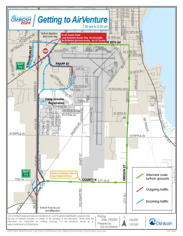 EAA airventure 2024 ingress map