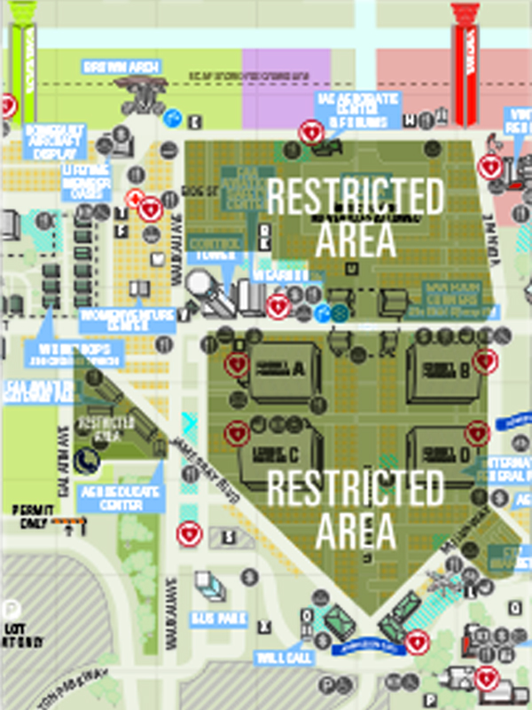 EAA Airventure Oshkosh Restricted Area Map