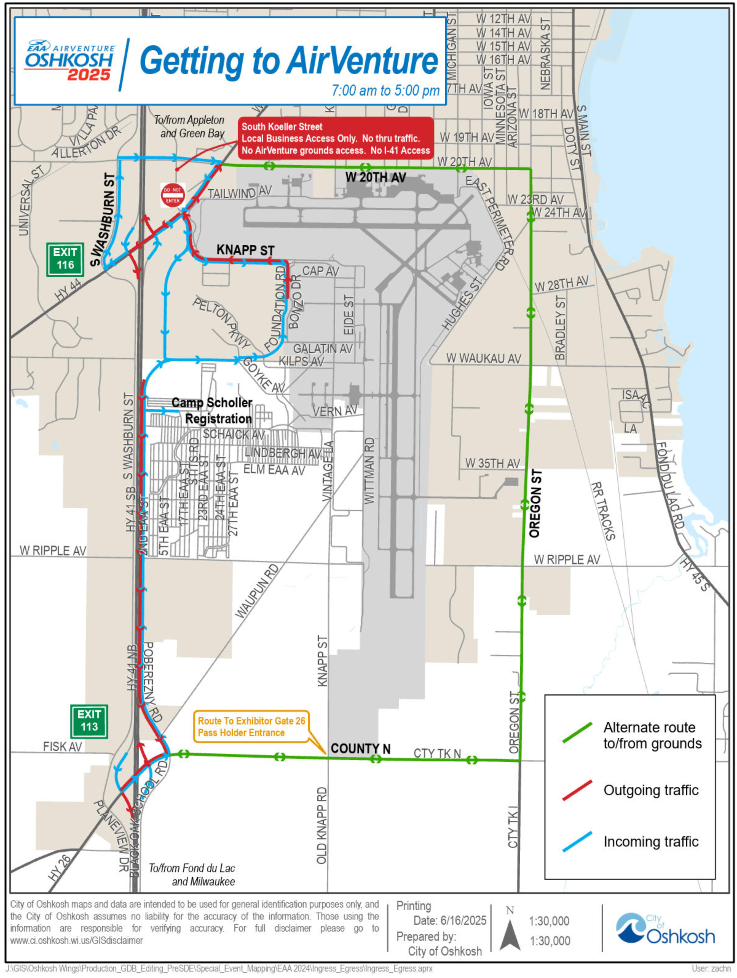 EAA airventure oshkosh 2025 ingress map