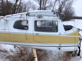 Scrap 150 cockpit found in a field